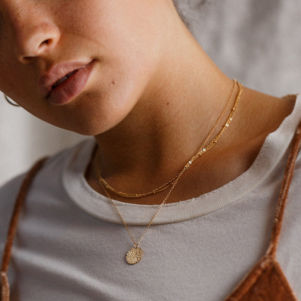 Golden Echo Layered Necklace