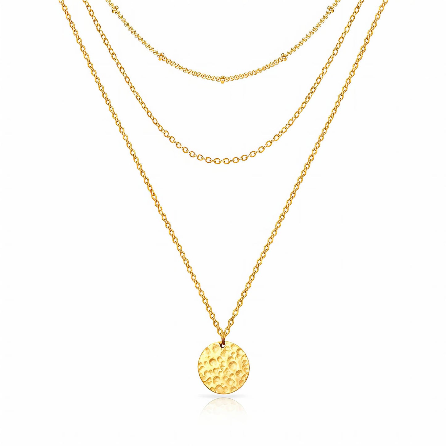 Golden Echo Layered Necklace