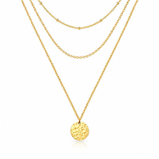 Golden Echo Layered Necklace