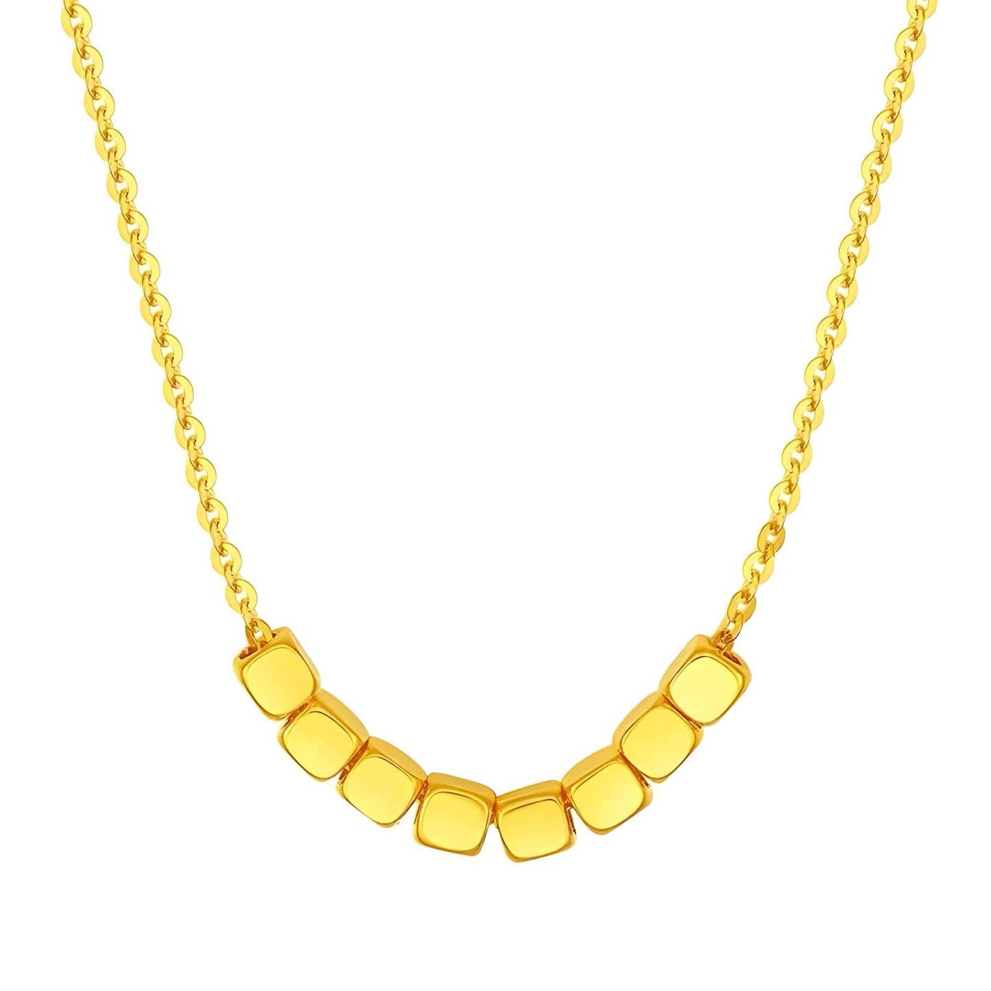 Golden Arc Tile Necklace