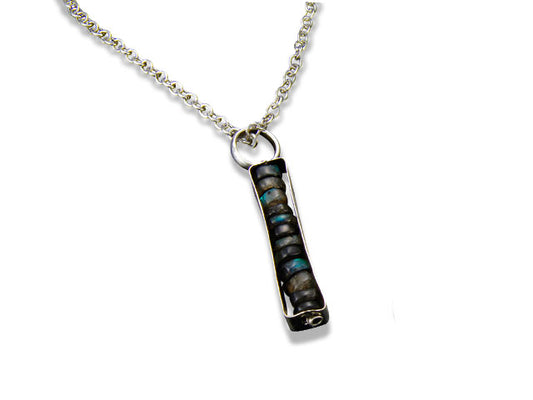 Banjara Antiqued Silver & Labradorite Necklace