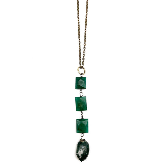 Banjara Aventurine & Tree Agate Necklace