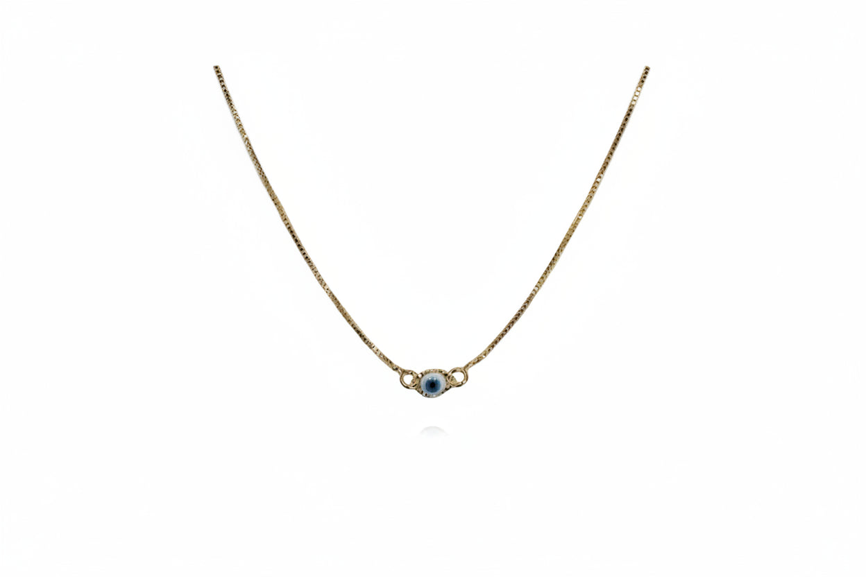 18k Gold Filled Evil Eye Necklace
