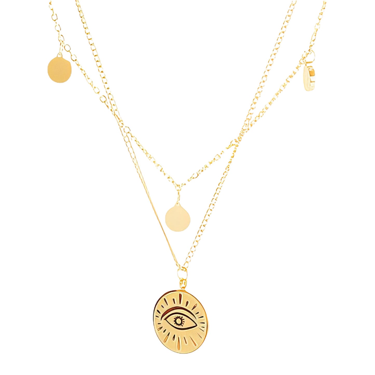 Evil Eye Layered Necklace
