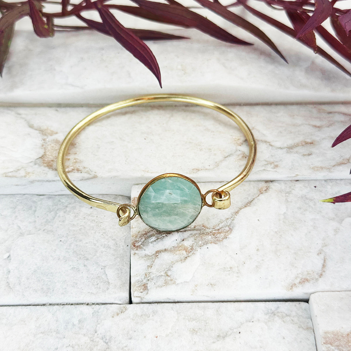 Amazonite Bangle Bracelet