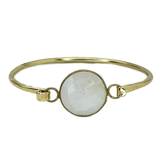 Moonstone Bangle Bracelet