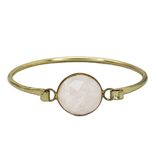 Rose Quartz Bangle Bracelet