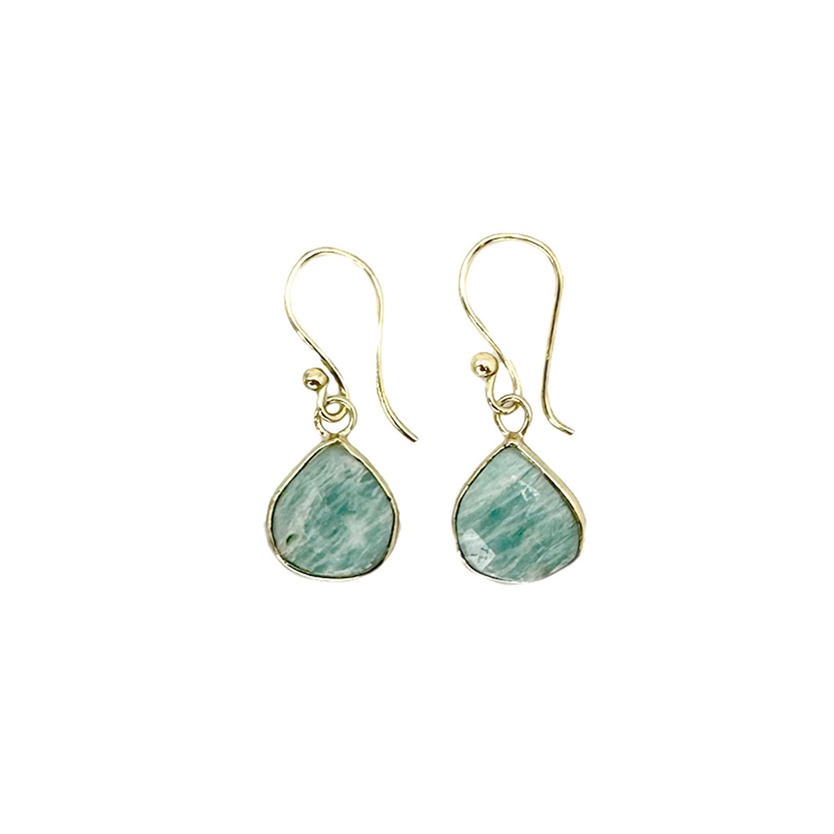 Amazonite Teardrop Earrings