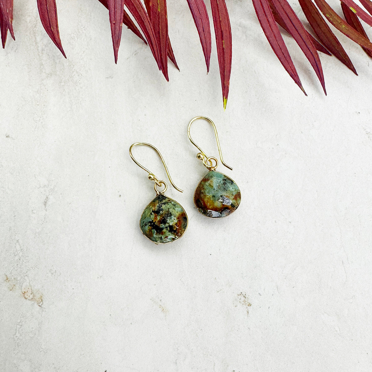 Turquoise Teardrop Earrings