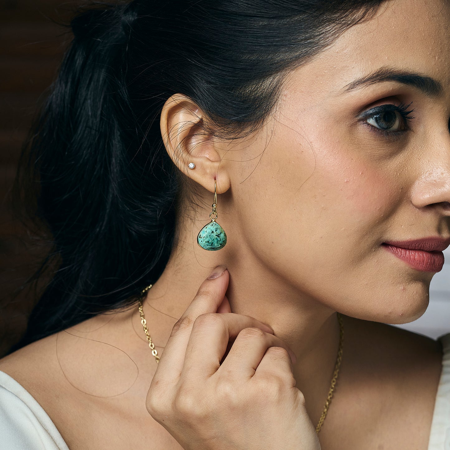 Turquoise Teardrop Earrings