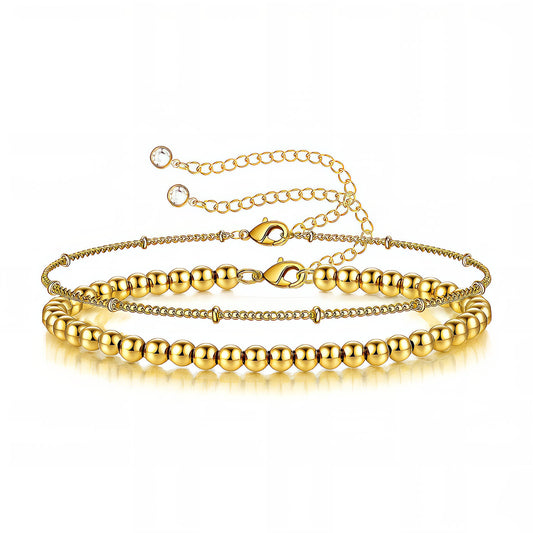 Golden Balance Double Bracelet