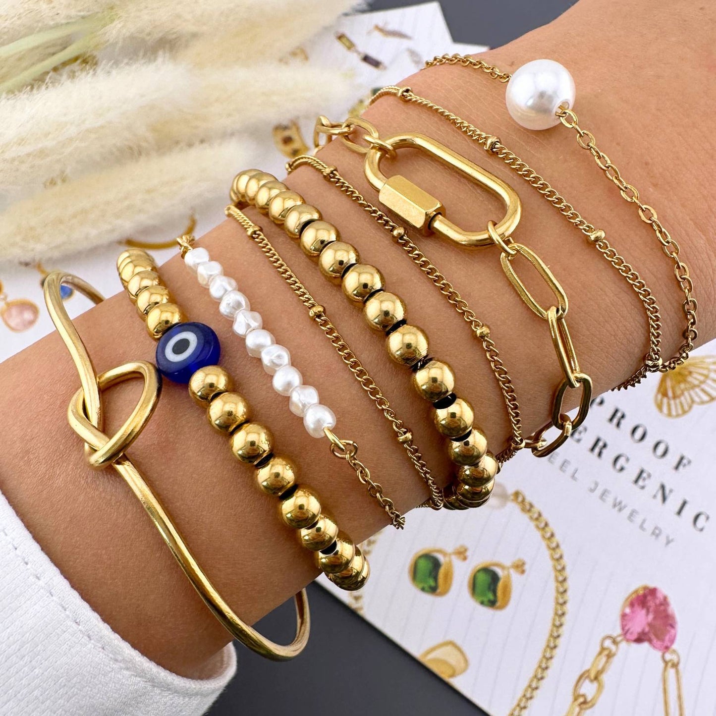 Golden Balance Double Bracelet